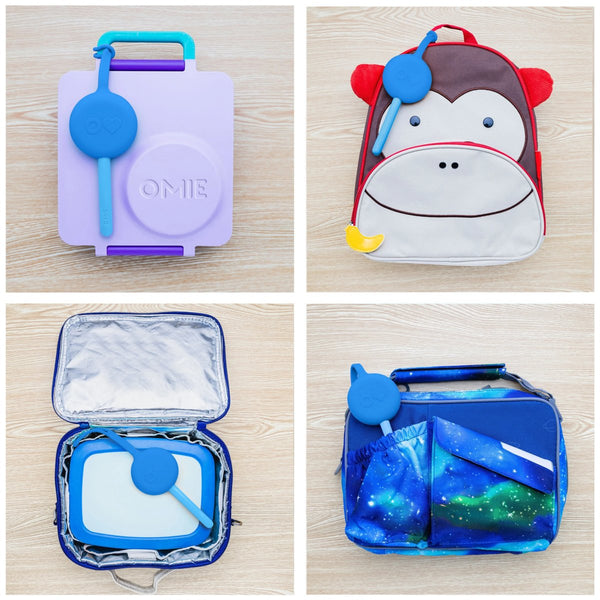 Přívěsek – pouzdro s příborem OmiePod – Capri Blue
