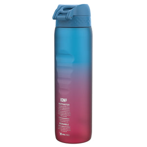 Láhev na pití 1000 ml – Motivátor Přechod modrá/růžová