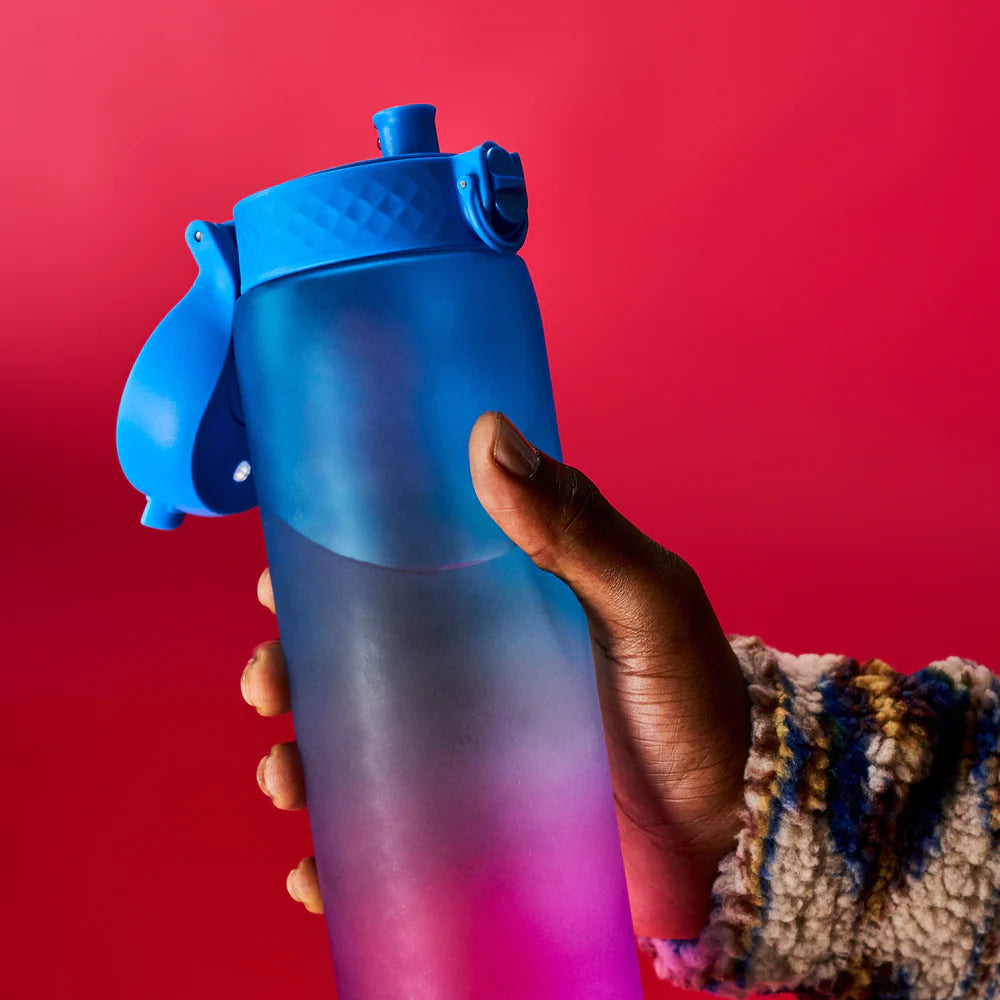 Láhev na pití 1000 ml – Motivátor Přechod modrá/růžová