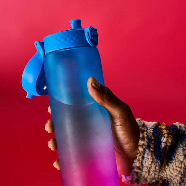 Láhev na pití 1000 ml – Motivátor Přechod modrá/růžová