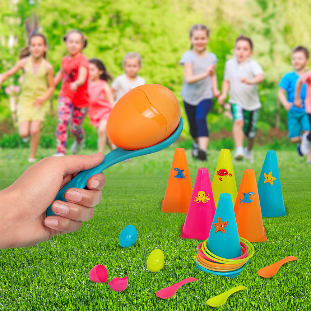 2er-Set Spiele für draußen - Reifen und Eier - Tublu.de