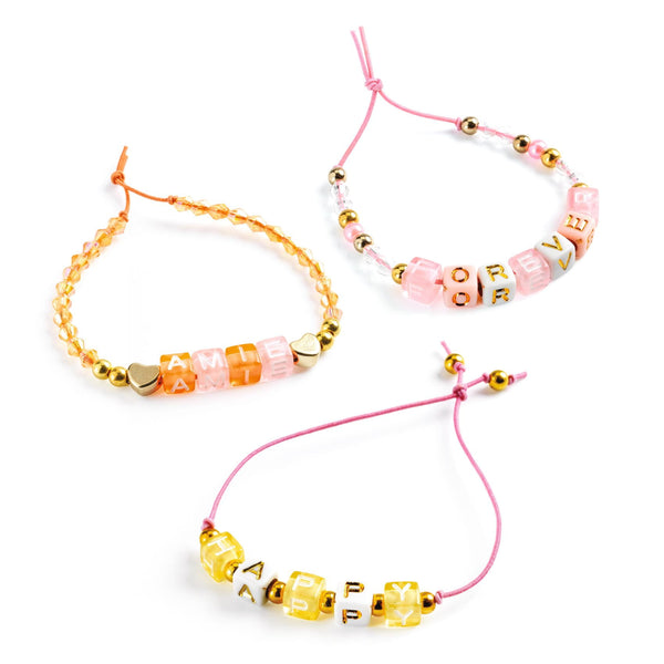 Set zum Basteln von Schmuck  - Goldene Buchstaben - Tublu.de