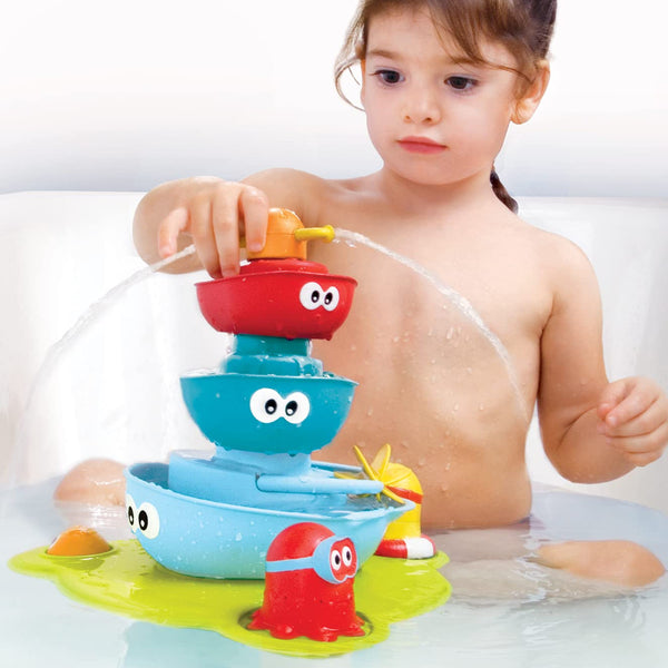 Badespielzeug – Springbrunnen mit Booten - Tublu.de