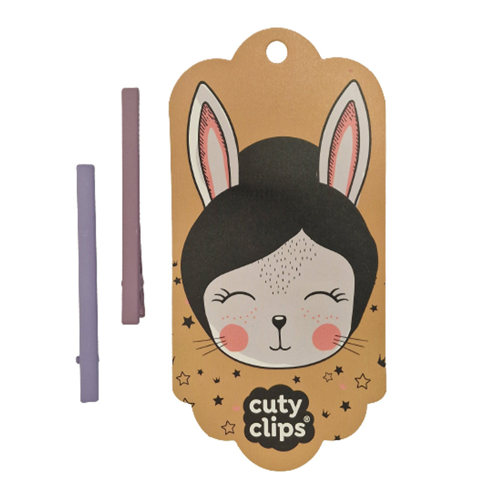 Sponky do vlasů Cuty Clips – Moon Rabbit Fialové