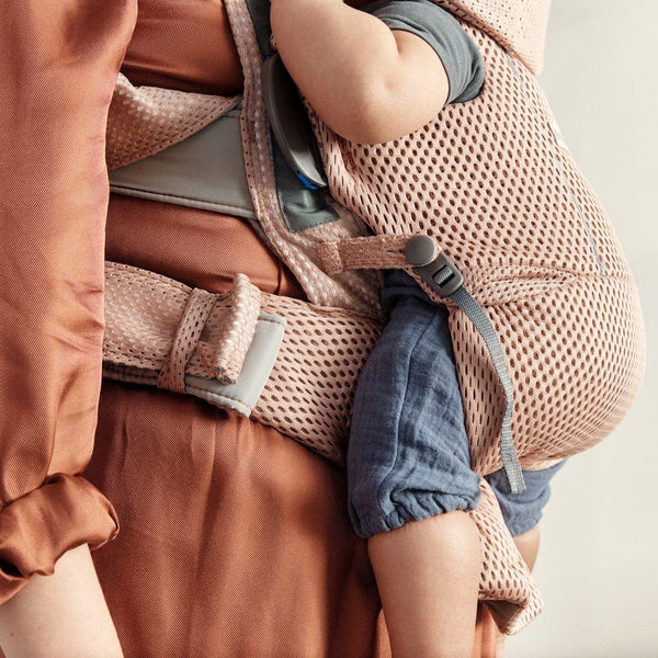 Dětské nosítko MOVE 3D Mesh – Tlumená růžová