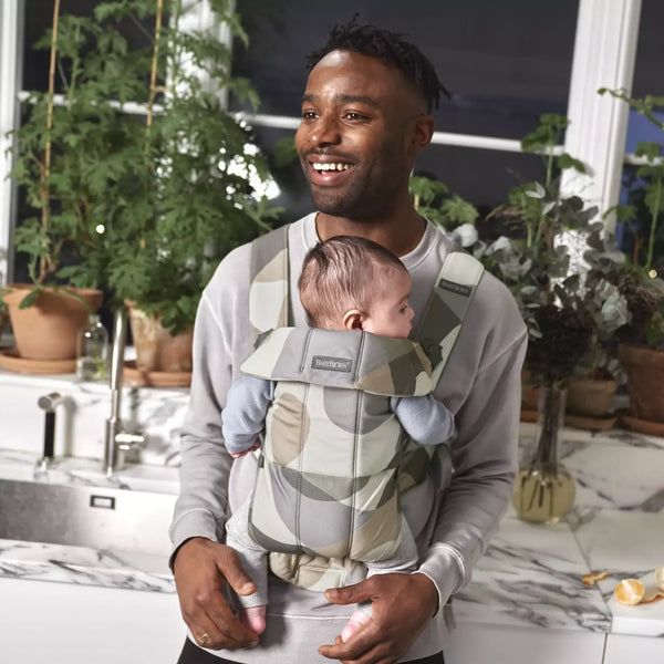 Dětské nosítko MINI Cotton – Khaki/Green Print