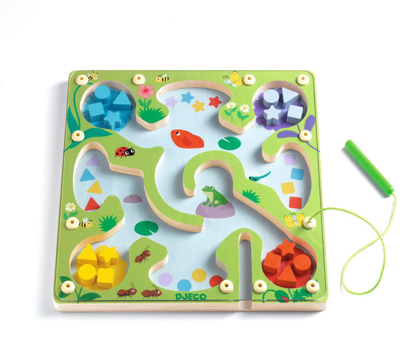 Magnetisches Holzlabyrinth – FrogyMaze - Tublu.de
