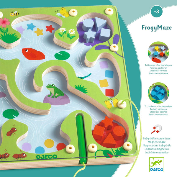 Magnetisches Holzlabyrinth – FrogyMaze - Tublu.de