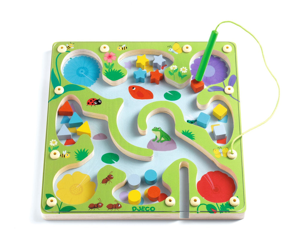 Magnetisches Holzlabyrinth – FrogyMaze - Tublu.de