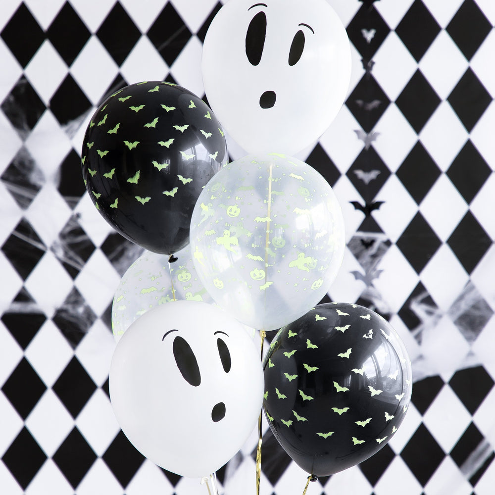 UV balónky – BOO! 27 cm Mix