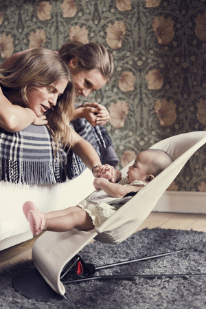 Dětské lehátko BALANCE SOFT – Béžový/Šedý Jersey