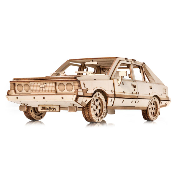 Dřevěné puzzle 3D model – FSO Polonez 1500