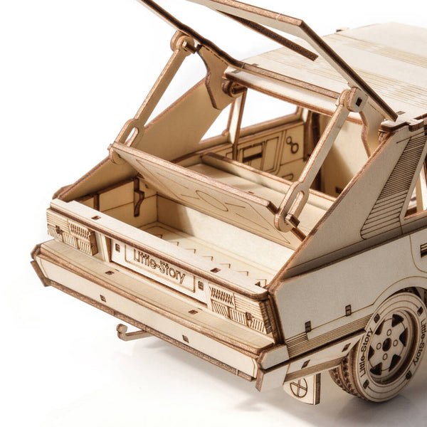 Dřevěné puzzle 3D model – FSO Polonez 1500