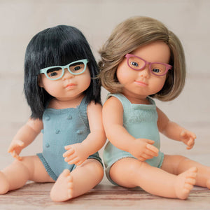Panenka holčička Colourful Edition Doll – Asiatka s brýlemi 38 cm