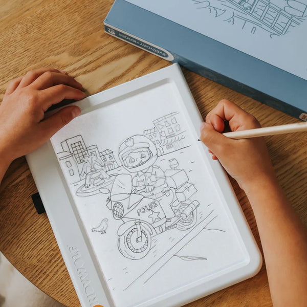 Náhradní karty – Kidydraw Pad – Každodenní hrdinové (30 kusů, od 6 let)