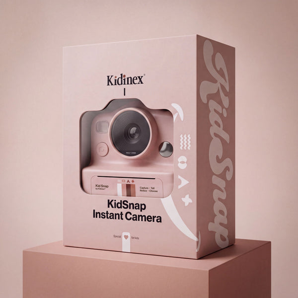 Digitální fotoaparát s okamžitým tiskem pro děti – KidSnap Pink