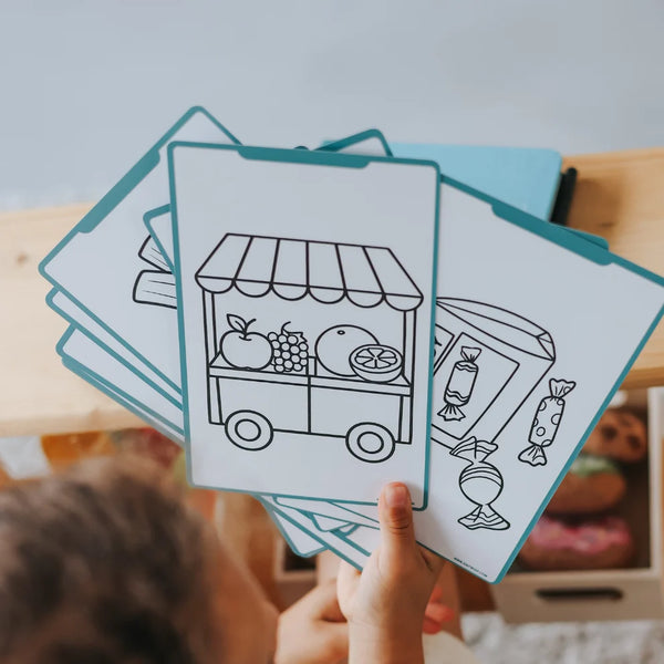 Grafický tablet pro kreslení se šablonami Kidydraw Mini - Market