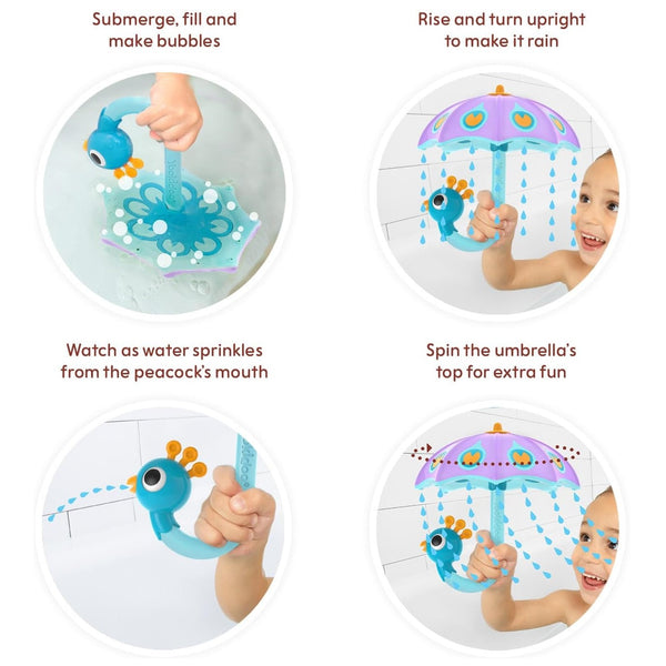Badespielzeug Regenschirm - Pfau Lila - Tublu.de