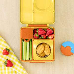 Dvě vzduchotěsné nádoby pro lunchbox OmieDip – Purple Orange
