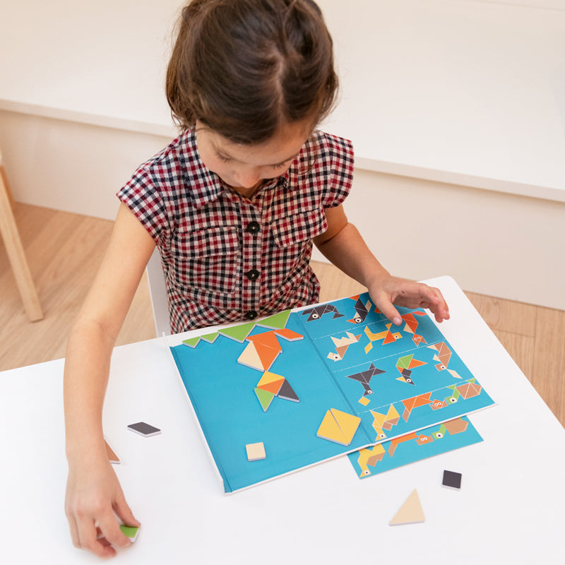 Magnetické puzzle tvary a barvy Edulogic – Tangram
