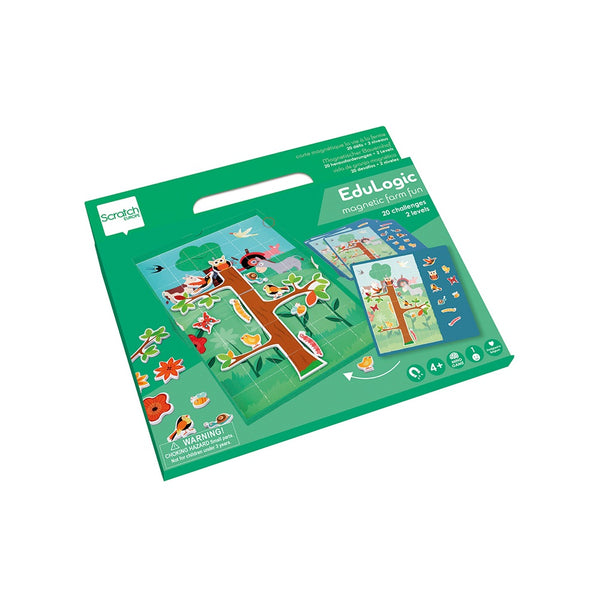 Magnetické puzzle s 20 kartami úloh od Edulogic – Farma
