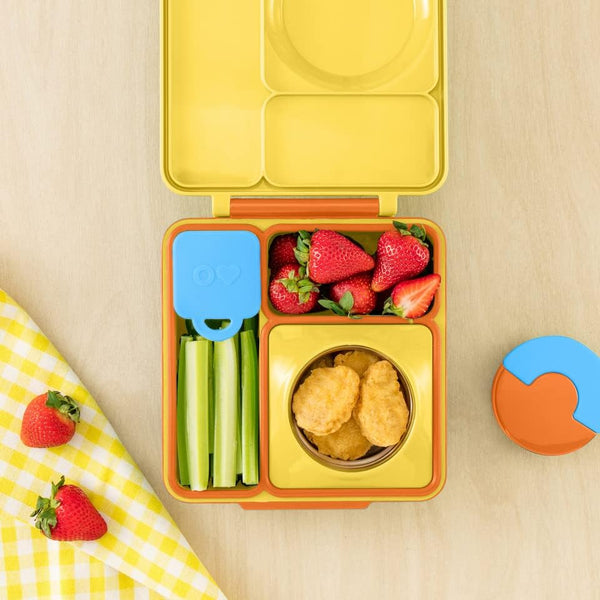 Dvě vzduchotěsné nádoby pro lunchbox OmieDip – Blue Lime