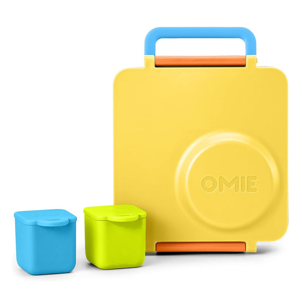 Dvě vzduchotěsné nádoby pro lunchbox OmieDip – Blue Lime