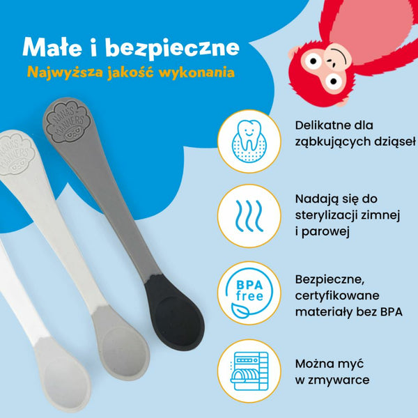 Sada 3 lžiček STUPEŇ 1 – Mono
