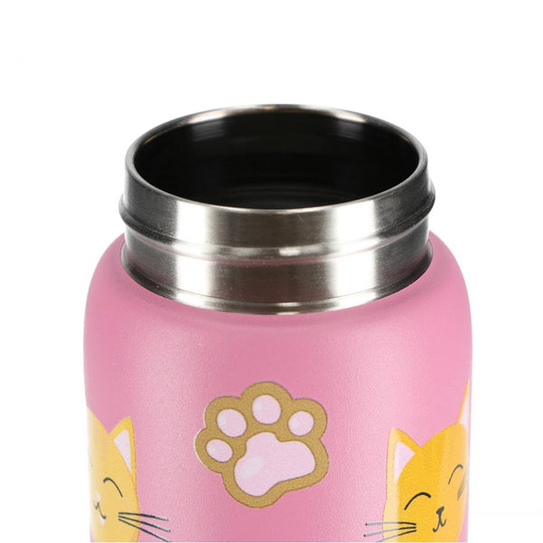Nerezová láhev na pití 600 ml – Kočky