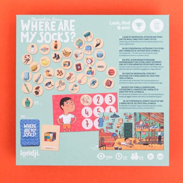 Beobachtungsspiel – Where are my socks? - Tublu.de