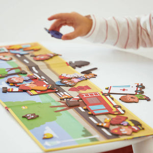 Magnetisches Puzzle Magneti'stories – Feuerwehrleute - Tublu.de