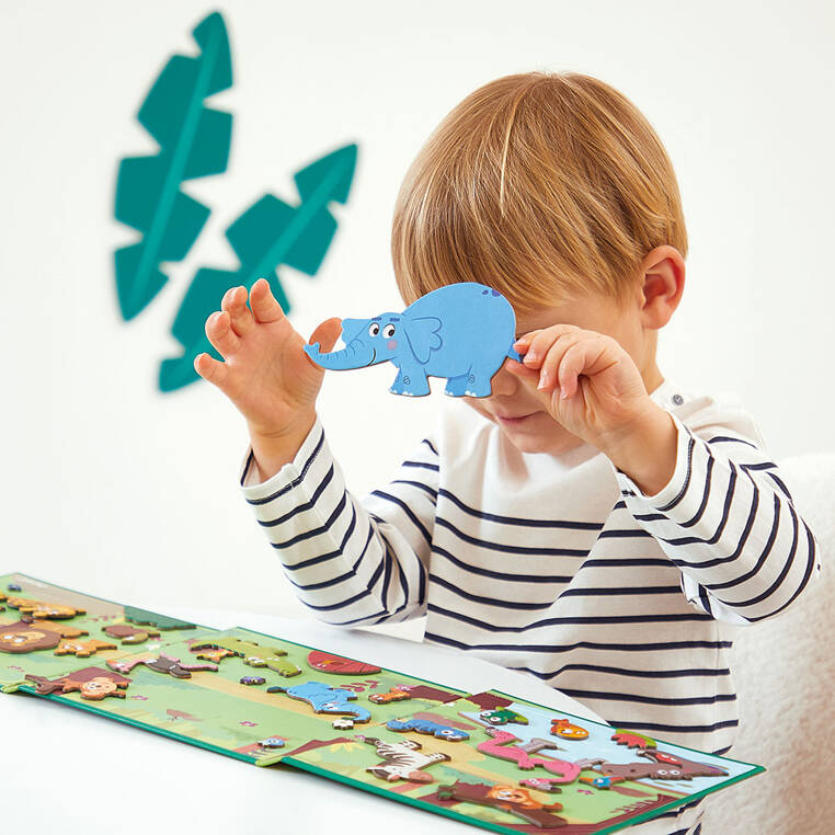 Magnetisches Puzzle Magneti'stories – Afrikanische Tiere - Tublu.de