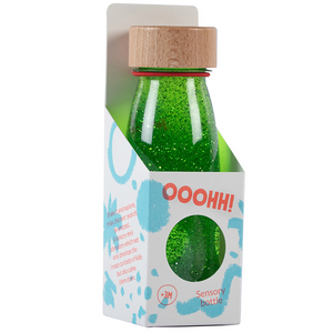 Sensorische Flasche FLOAT – Grün - Tublu.de