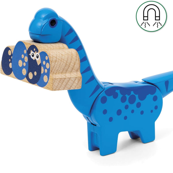 Vlak na baterie s dinosaury