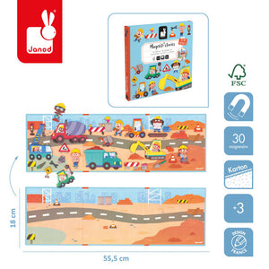 Magnetisches Puzzle Magneti'stories – Baustelle - Tublu.de