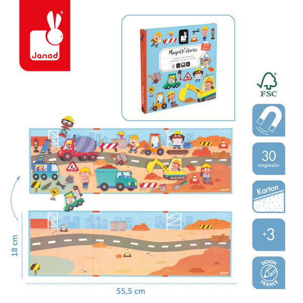 Magnetisches Puzzle Magneti'stories – Baustelle - Tublu.de