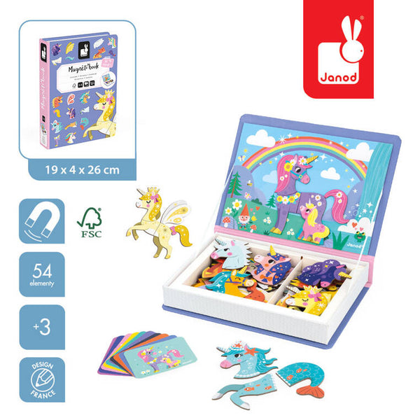 Magnetisches Puzzle Magnetibook – Einhörner - Tublu.de