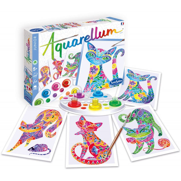 Malířská sada Aquarellum Junior – Kočky v květech