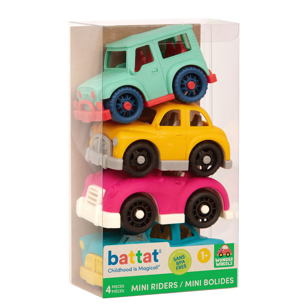 Sada se 4 malými auty Wonder Wheels – s kabrioletem