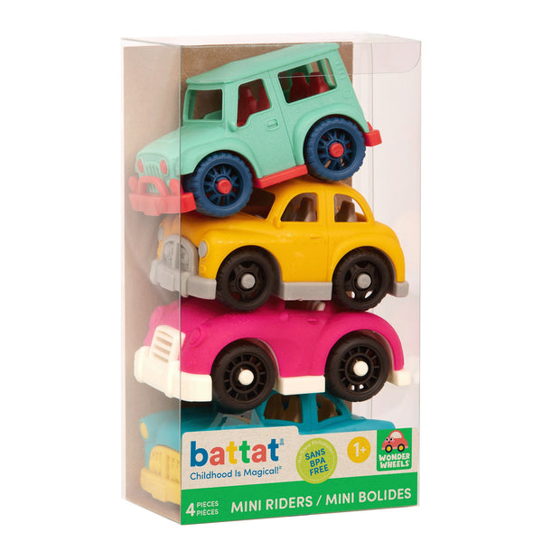 Sada se 4 malými auty Wonder Wheels – s kabrioletem