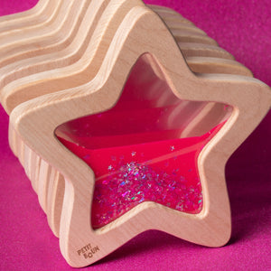 Sensorischer Stern – Leuchtet im Dunkeln, rosa - Tublu.de