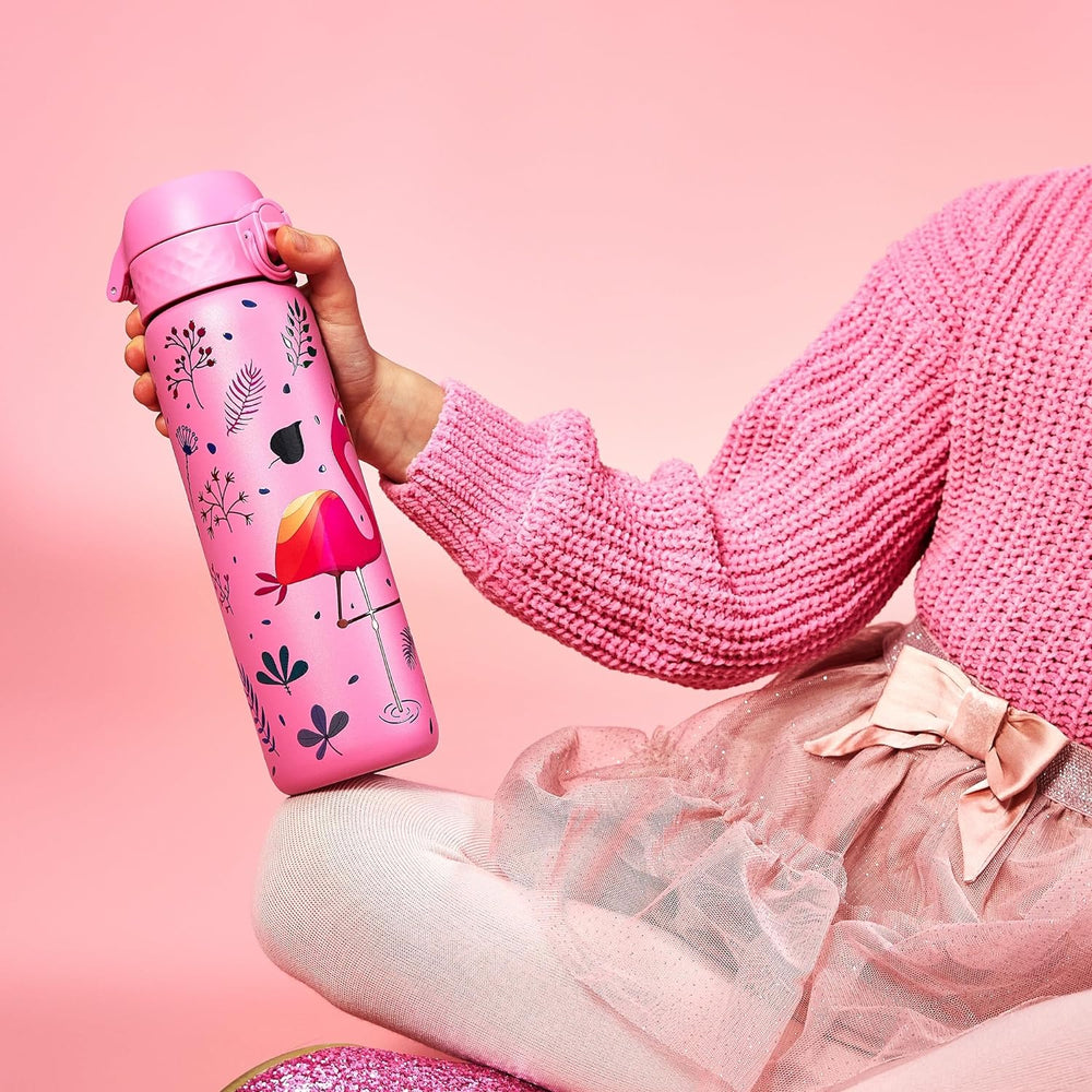 Nerezová láhev na pití 600 ml – Plameňák