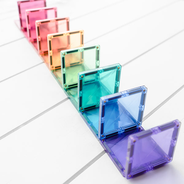 Magnetbausteine - Pastellfarbenes Quadrat Pack 40 Teile - Tublu.de