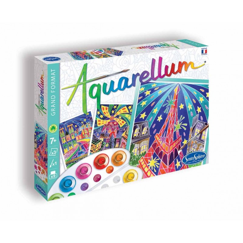 Malířská sada Aquarellum – Paříž v noci (Grand Format)