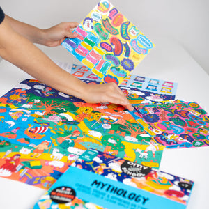 Poster mit Stickern SCHOOL – Mythologie - Tublu.de