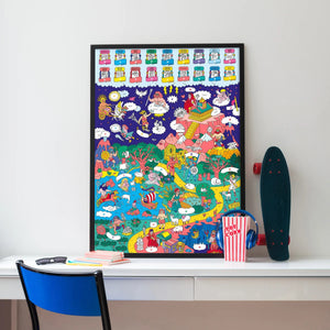 Poster mit Stickern SCHOOL – Mythologie - Tublu.de