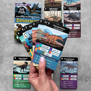 Cestovní karetní hra Kvarteto – Go Fish Dinosauři