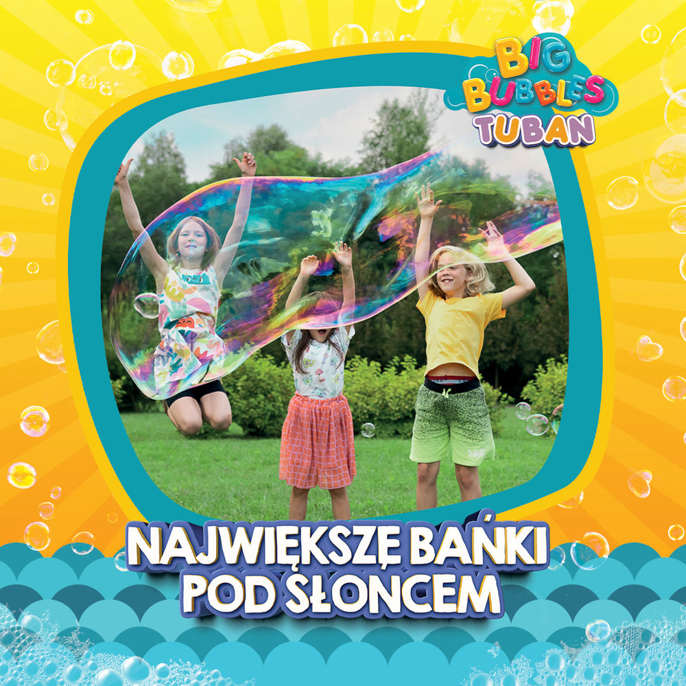 Šňůra na velké bubliny 45 cm + náplň 400 ml