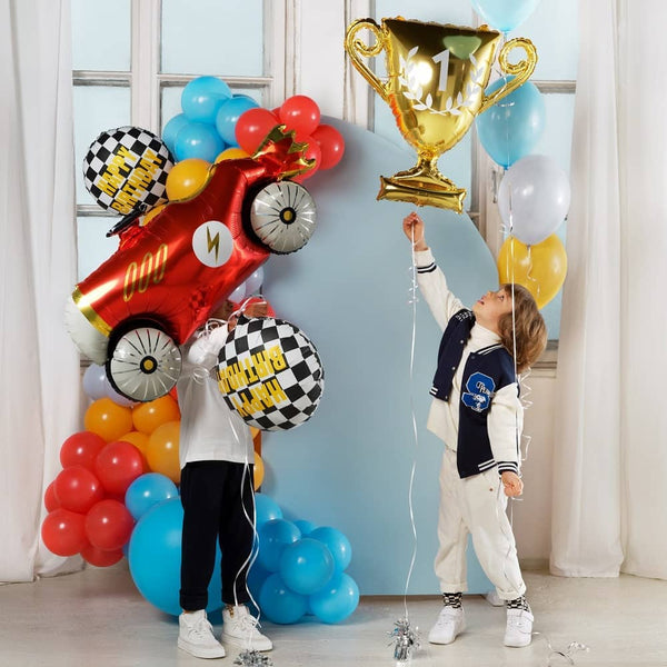 Fóliový balónek – Šachovnice Happy Birthday 45 cm