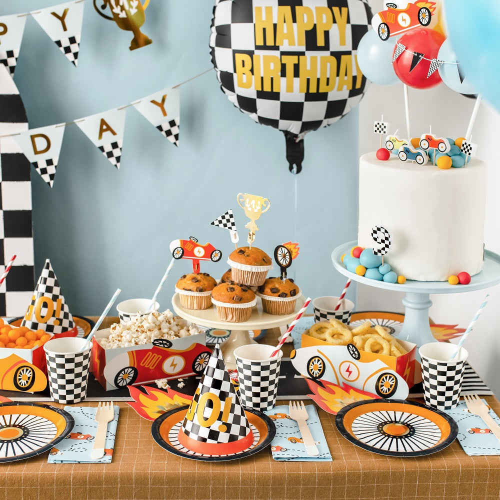 Dekorace na muffiny, 4 kusy – Auta